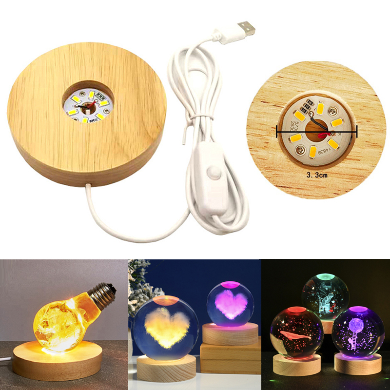 Resin Art Uv Light - Resin Art Display Round Wood Colorful