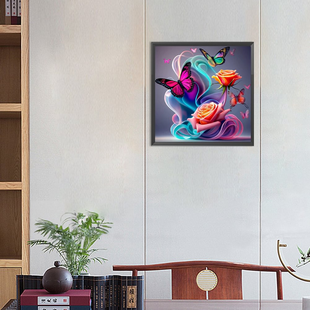 Resin Art Flower - Diamond Painting Family Butterfly Flower Fairy