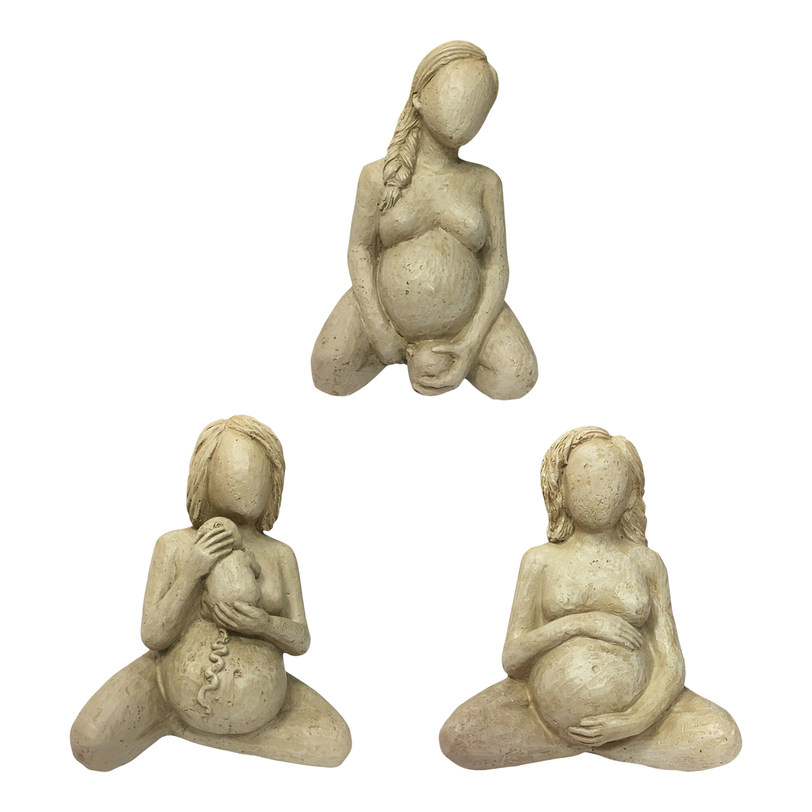 Resin Art Pregnancy - Creative Mud Woman Pregnancy Sculpture Table