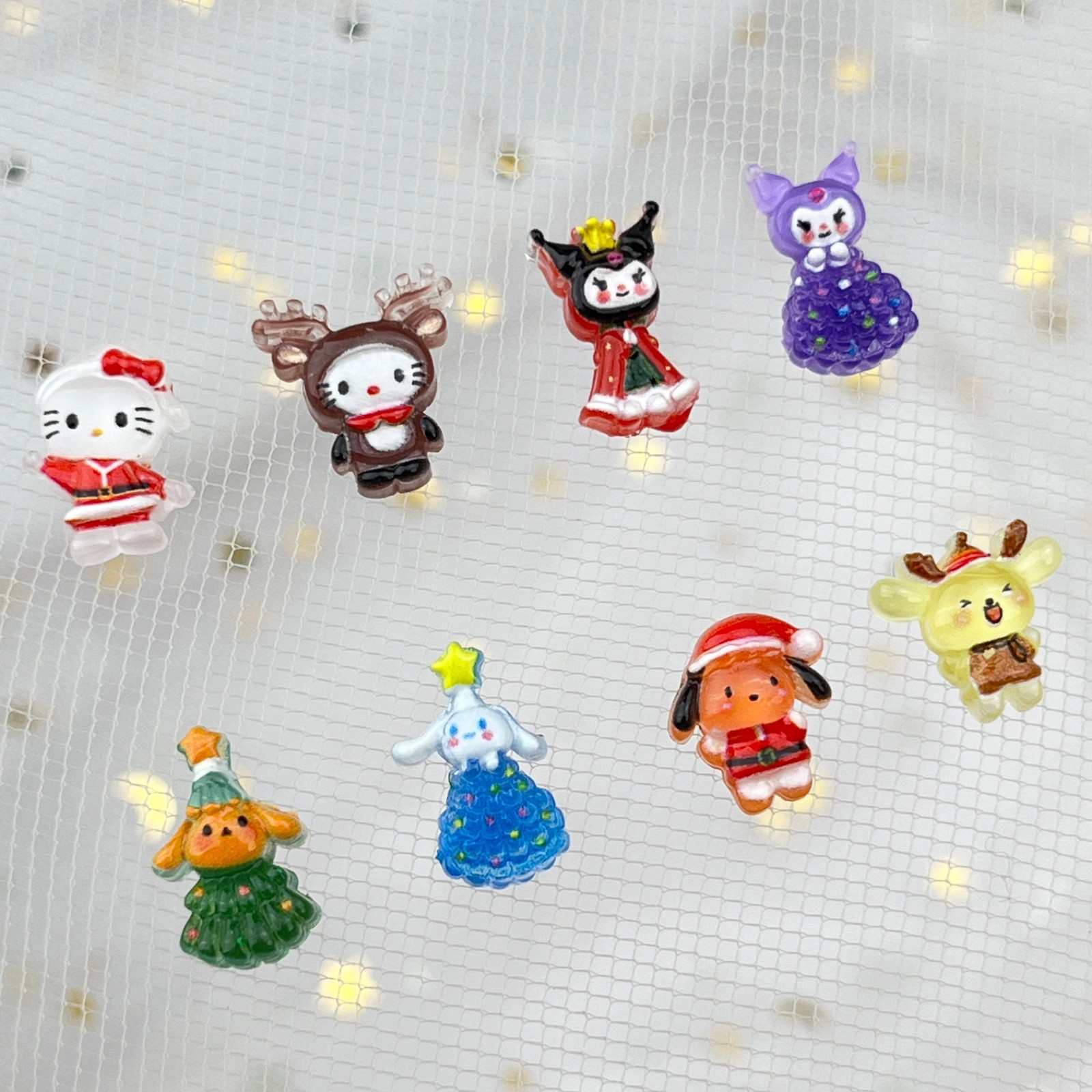 Resin Art Workshop - 50Pcs New Mini Kawaii Cartoon christmas