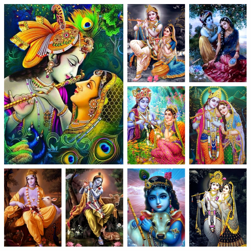 Resin Art India - India Radha Krishna Diamond Painting AB