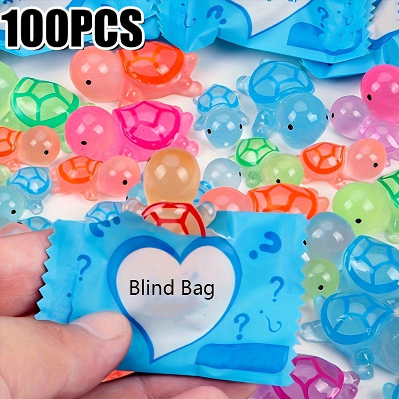 Resin Art Beach Theme - 30/50/100pcs Glow-In-The-Dark 3D Turtle Blind Bags