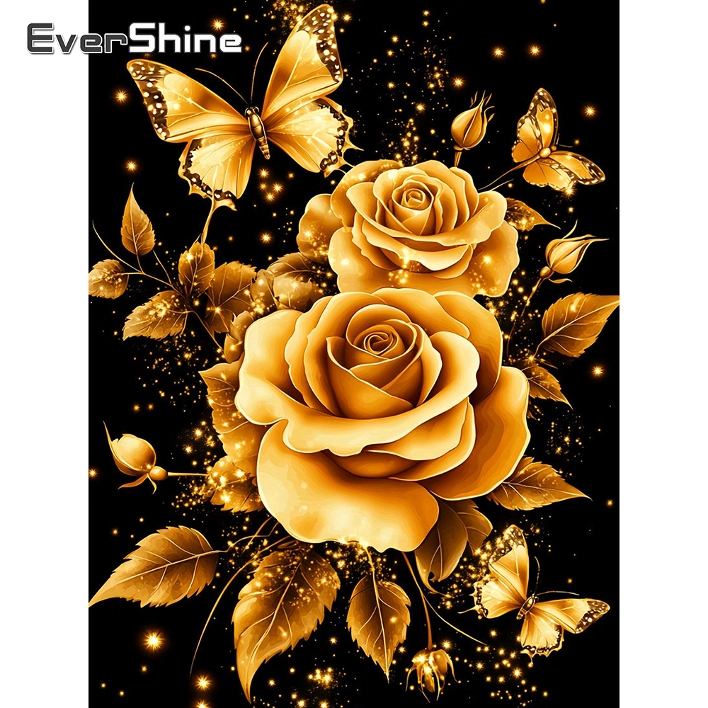 Resin Art Flower - 1PC frameless Diamond Painting Rose Picture
