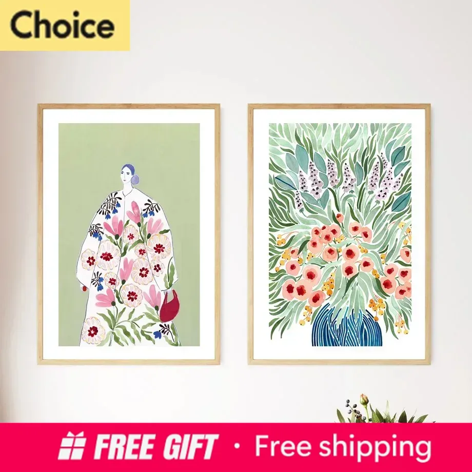 Resin Art Aesthetic - 2026 Flower Light Green Abstract Poster