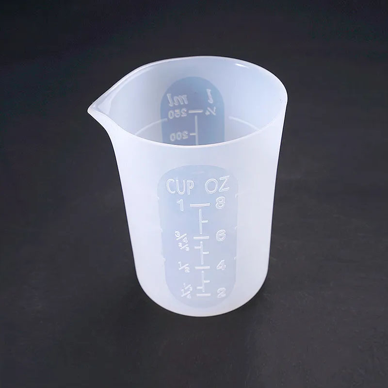 Resin Mixing Cup - 250ML Silicone measuring cup Split cup