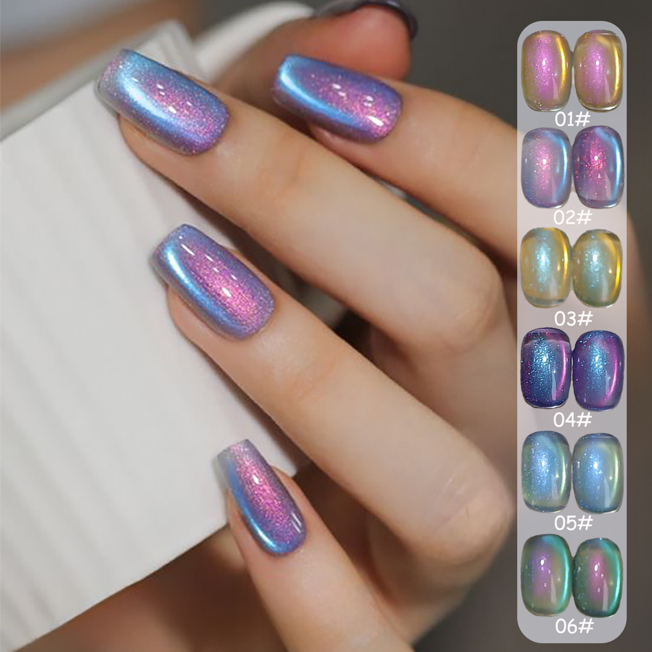 Resin Art Purple - 1pcs PSK Arctic Light Cat Eye