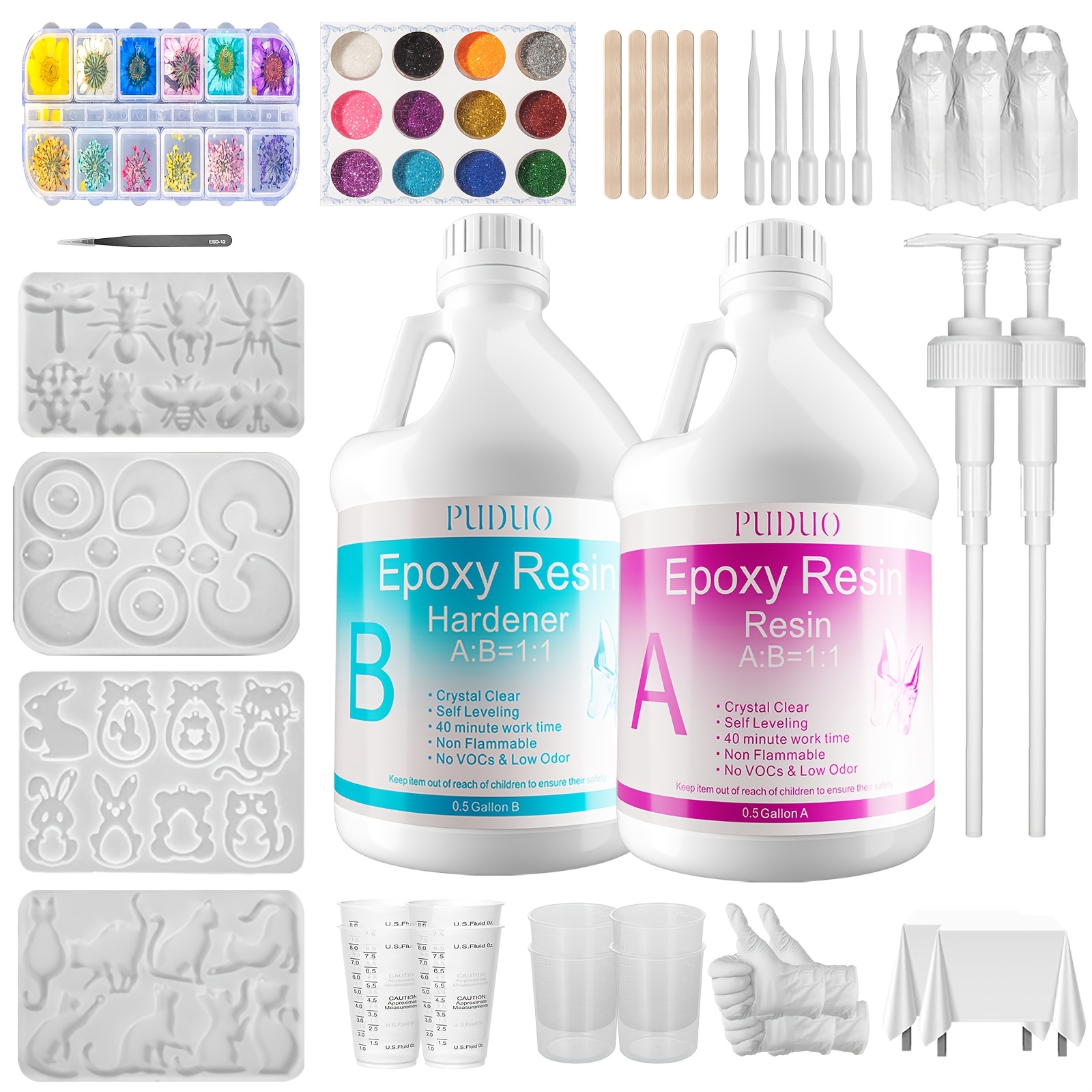Resin Art Table Top - [Pro Epoxy Resin Kit] 1 Gallon