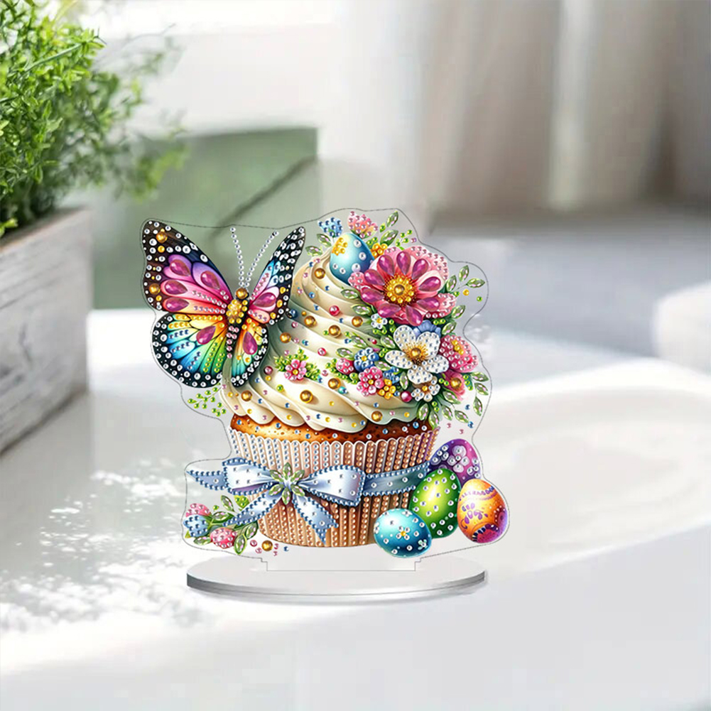 Resin Art Table Top - 2D Flat Easter Cake DIY Desktop