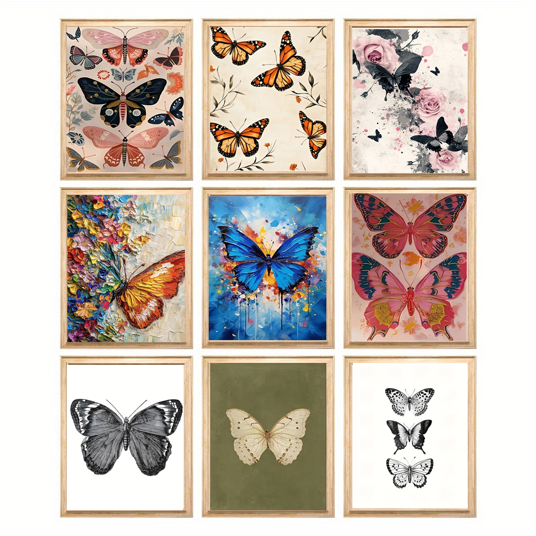 Resin Art Aesthetic - 1pc Elegant Butterfly and Floral Diamond