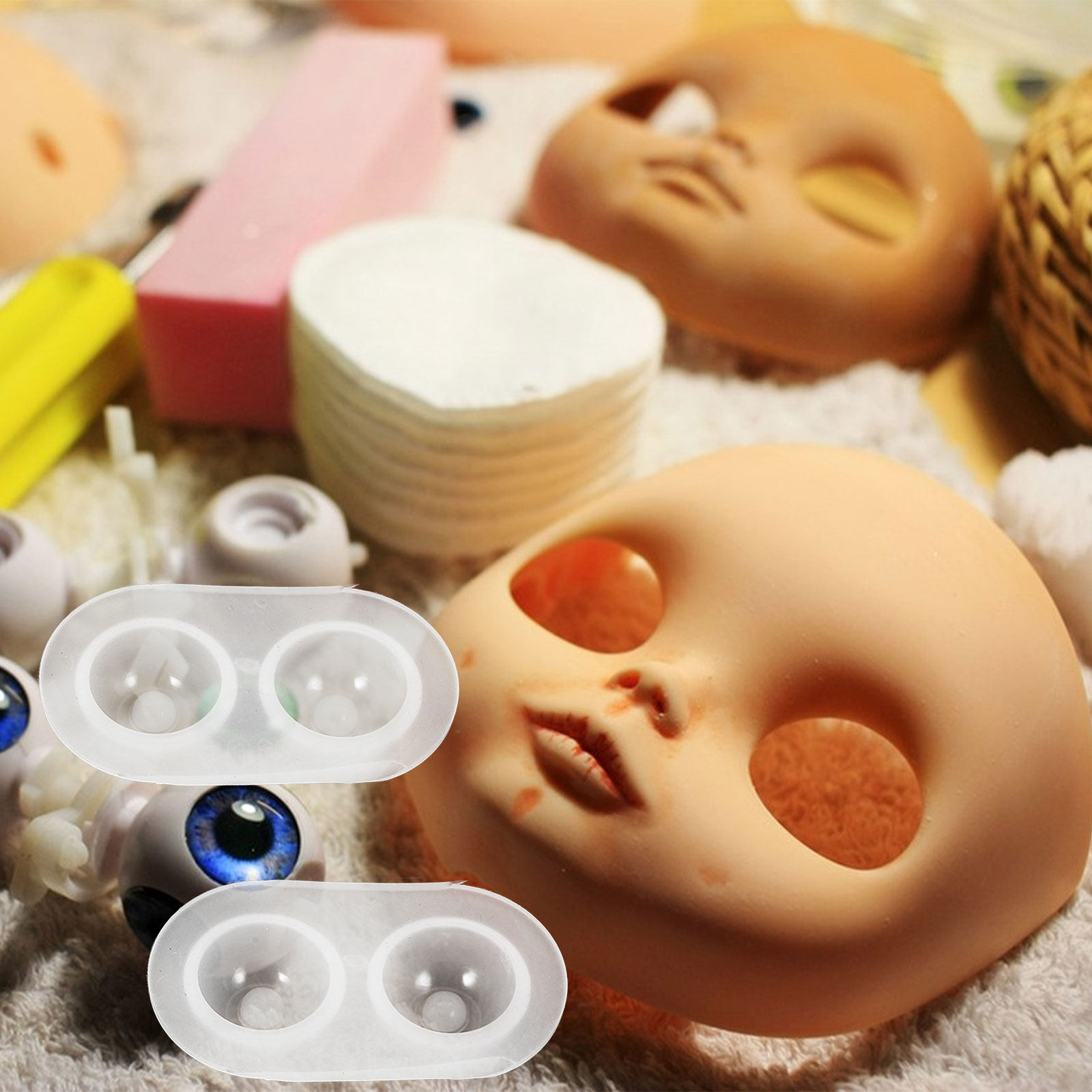 5Pcs Eyeball Mold for DIY Resi - مراجعة Resin Art And Jewelry وسعره