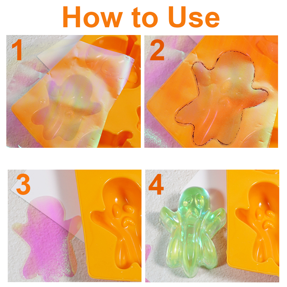 Aurora Laser Film Foil Resin J - مراجعة Resin Art Sticker وسعره