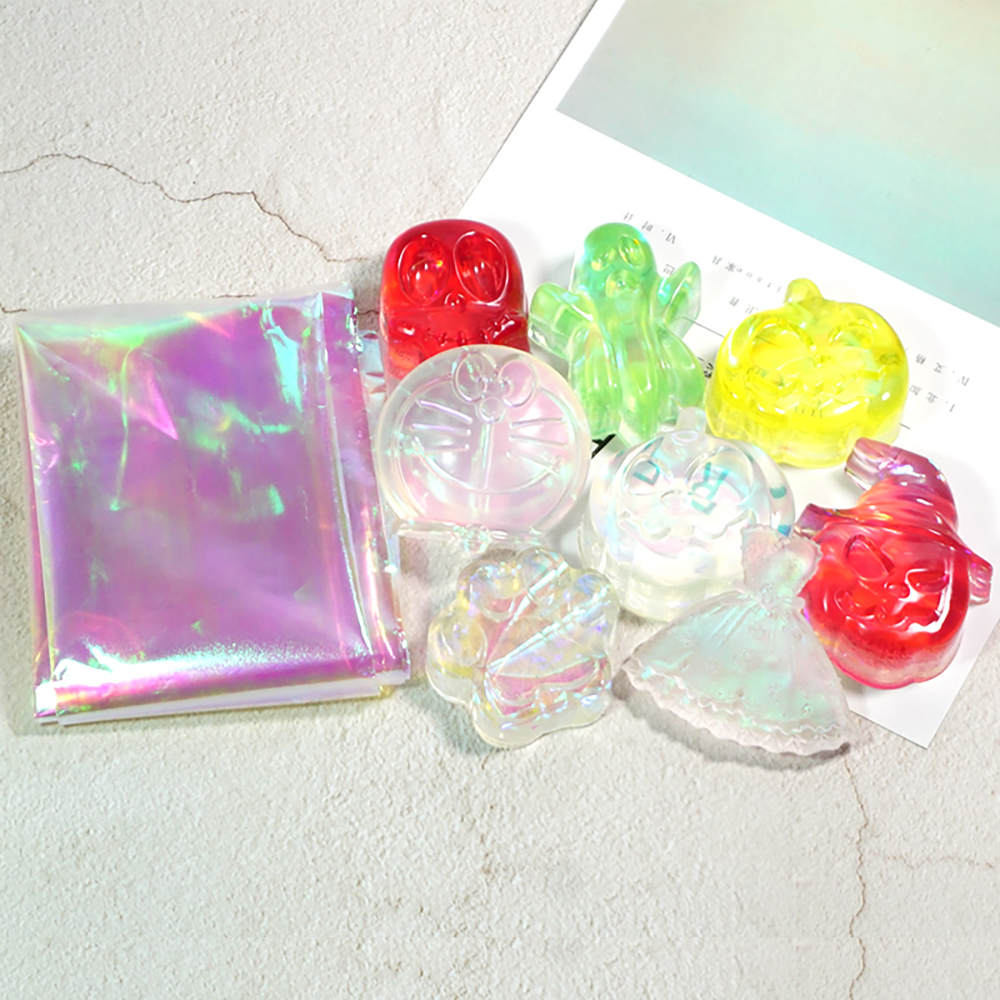Aurora Laser Film Foil Resin J - مراجعة Resin Art Sticker وسعره