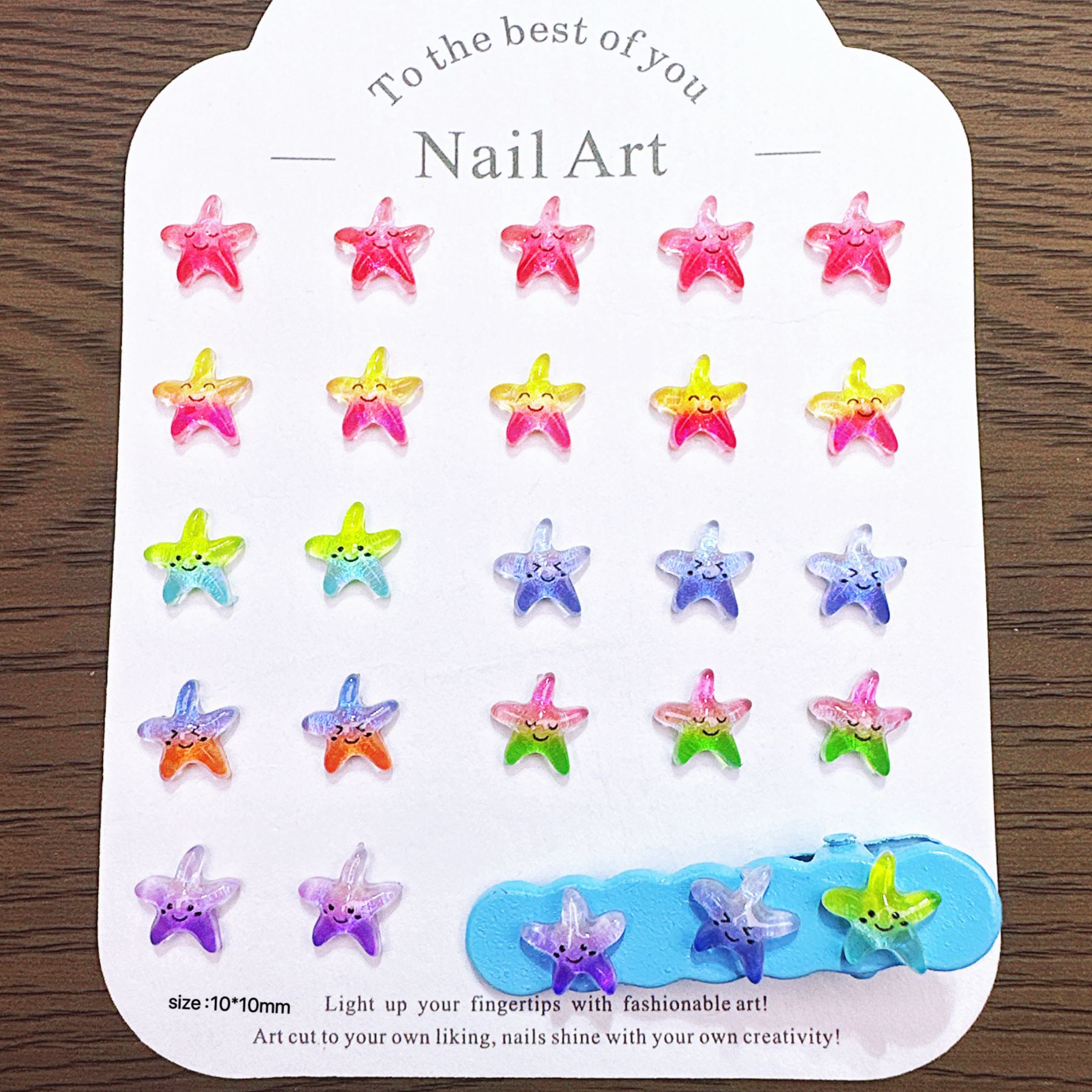50Pcs Gradient Ocean Smiley St - مراجعة Resin Art Beach Theme وسعره