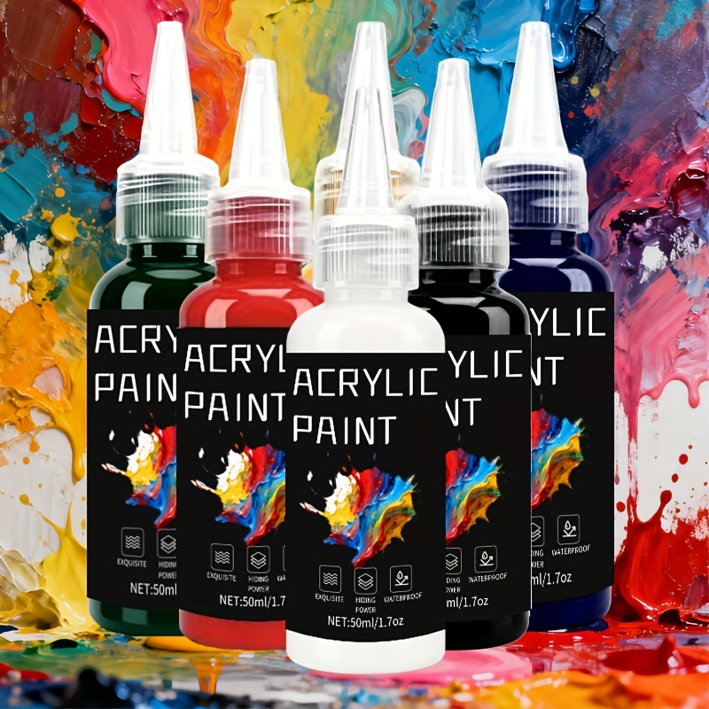 Acrylic Paint Set 6 Colors 50m - مراجعة Resin Art Workshop وسعره