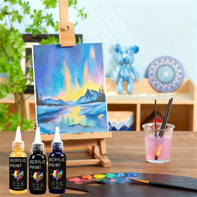 Acrylic Paint Set 6 Colors 50m - مراجعة Resin Art Workshop وسعره