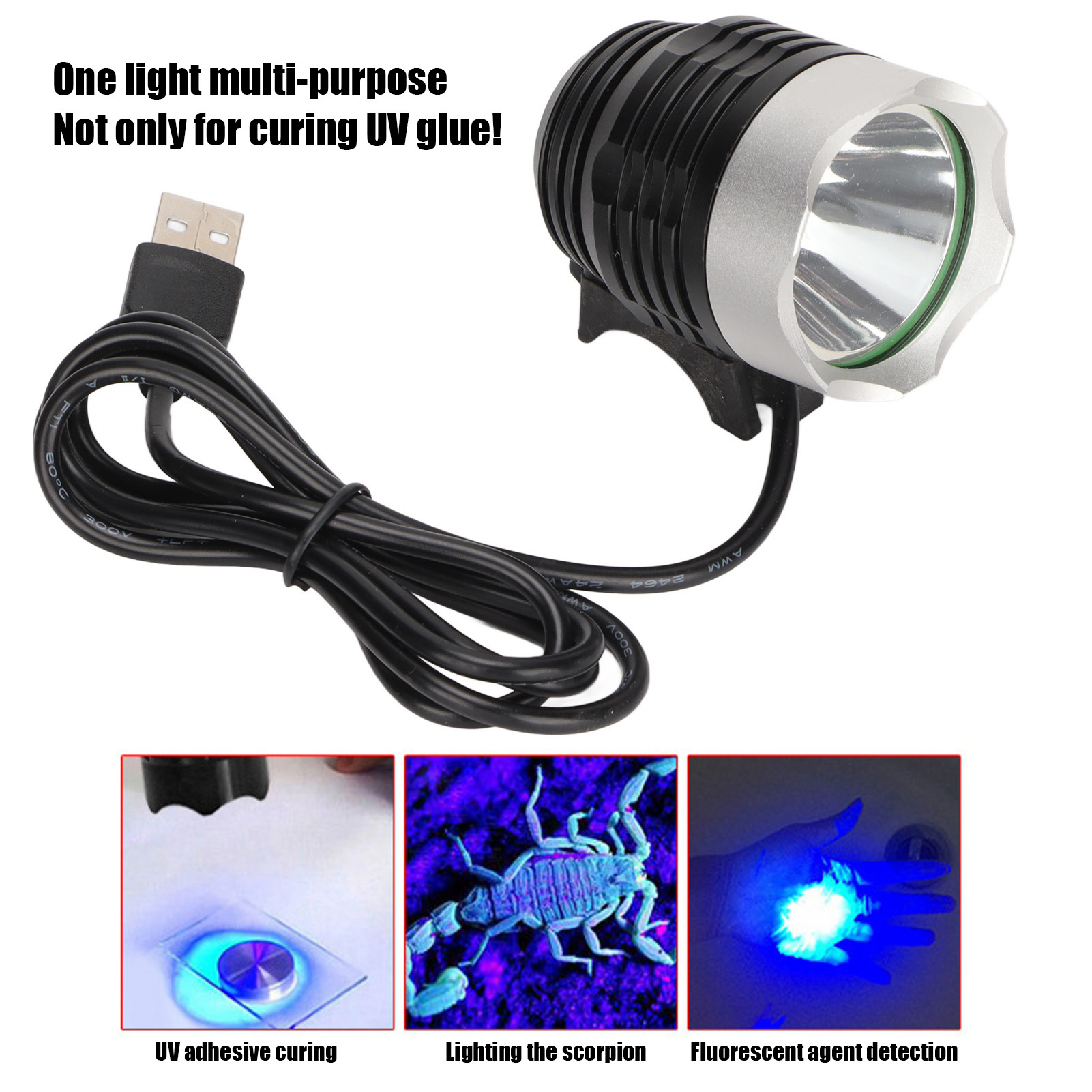 USB Powered 395nm UV Black Lig - مراجعة Resin Art Uv Light وسعره