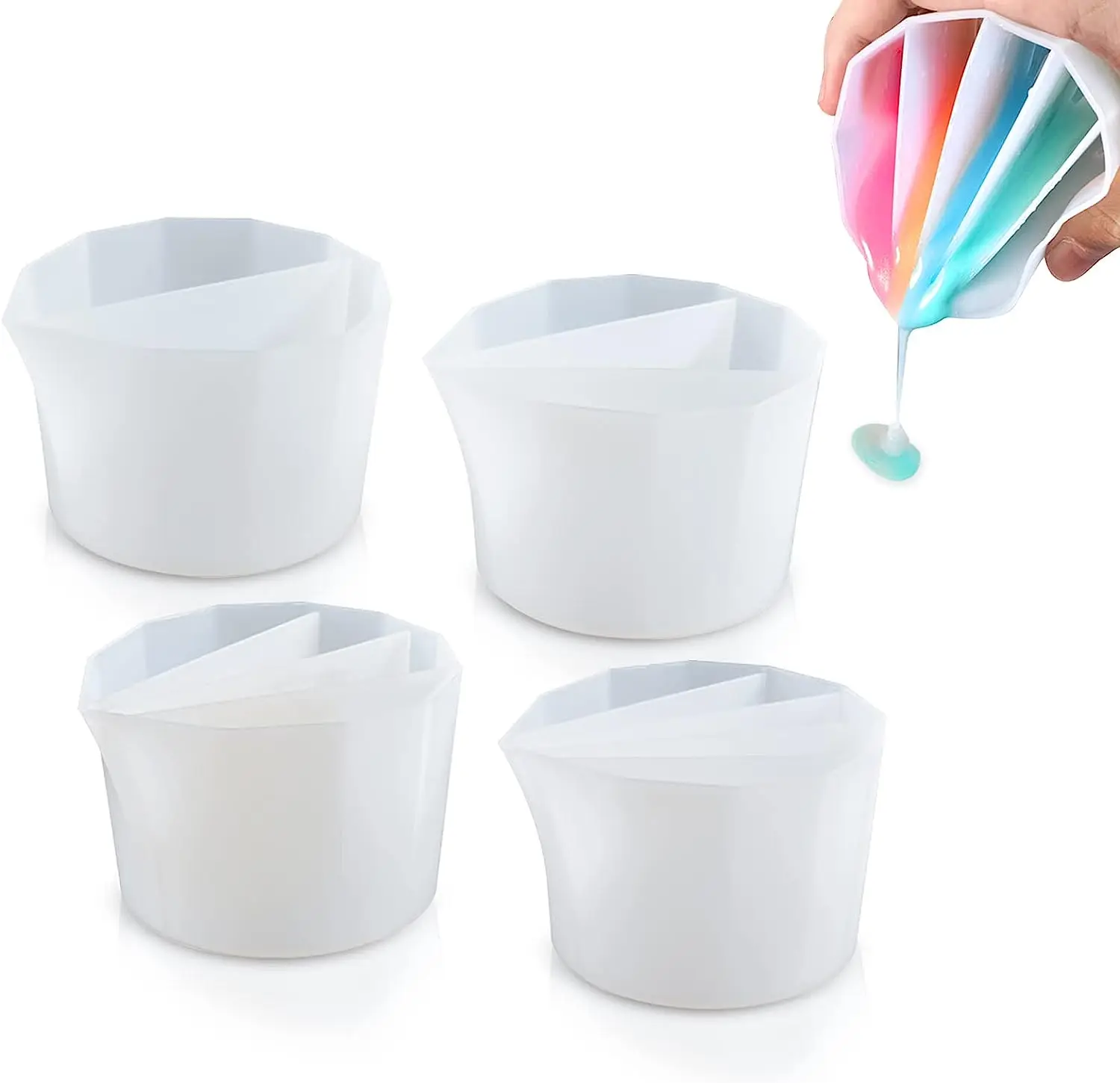 Split Cup For Paint Pouring,Re - مراجعة Resin Mixing Cup وسعره