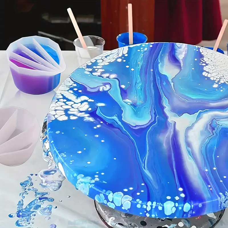 Split Cup For Paint Pouring,Re - مراجعة Resin Mixing Cup وسعره