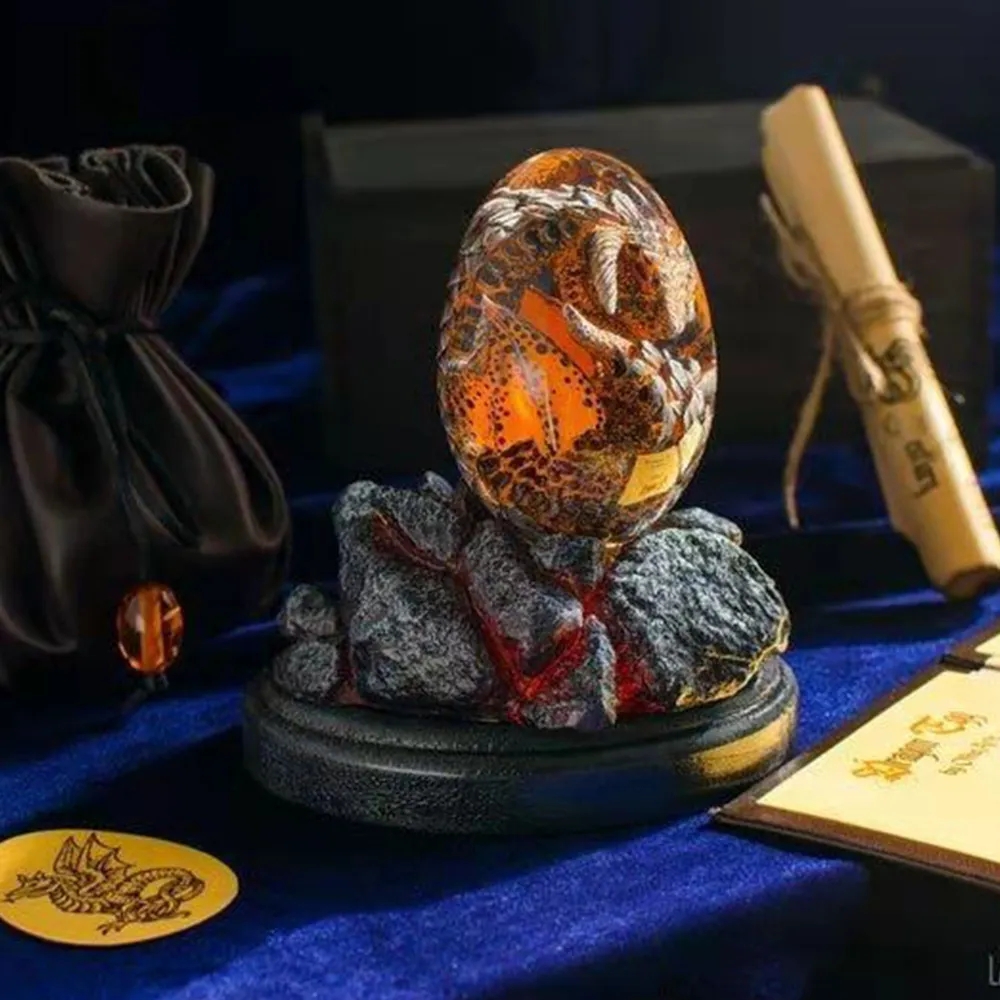 Lava Dragon Egg Statue With St - مراجعة Resin Art Table Top وسعره