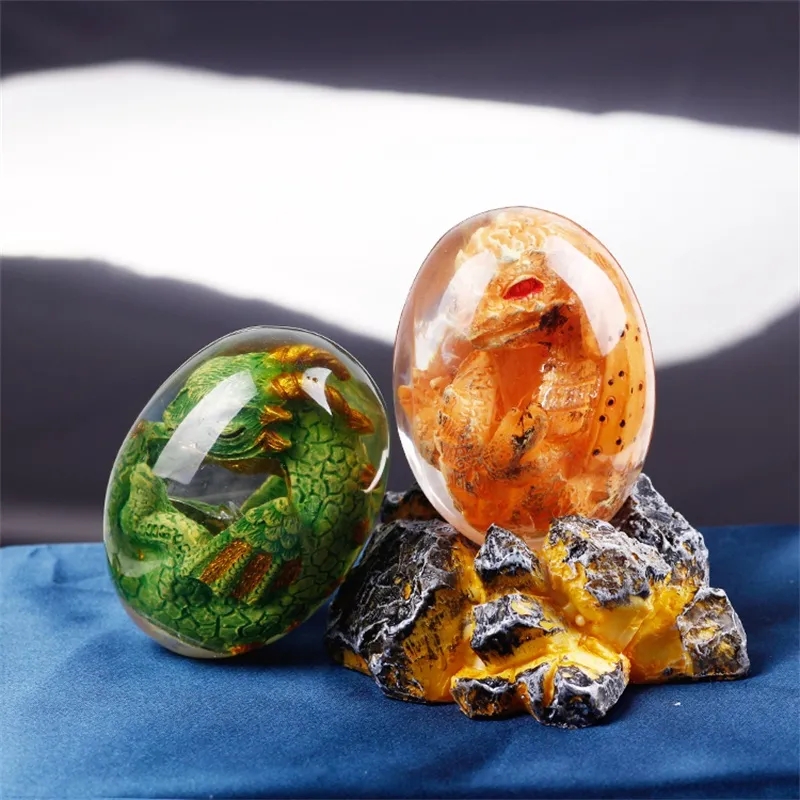 Lava Dragon Egg Statue With St - مراجعة Resin Art Table Top وسعره