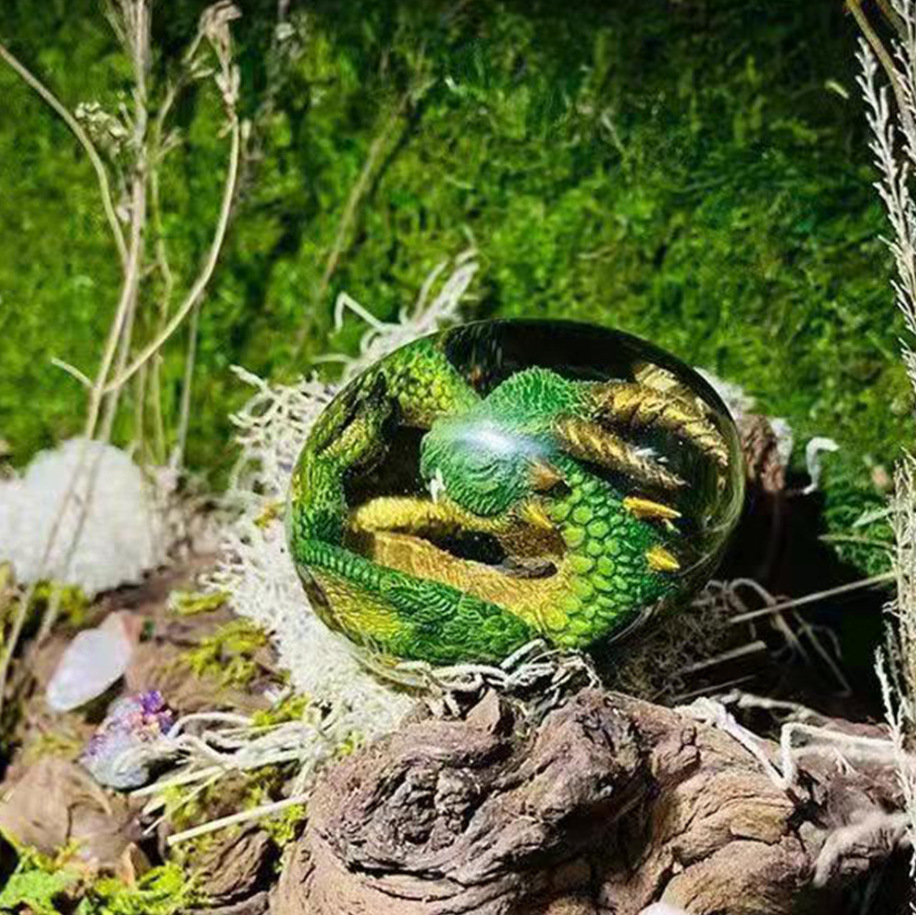 Lava Dragon Egg Statue With St - مراجعة Resin Art Table Top وسعره
