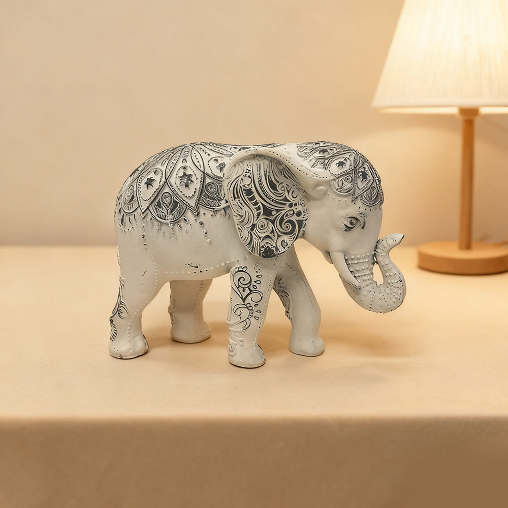 Bohemian Elephant Statue, Resi - مراجعة Resin Art Gift For Anniversary وسعره