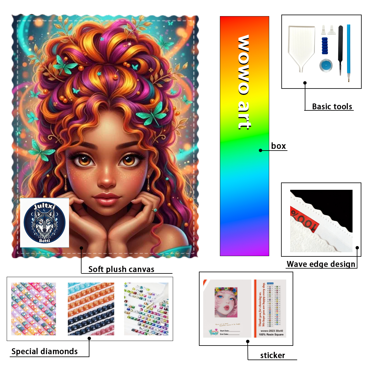 【Betti_ Diamond Art】Girl Cryst - مراجعة Resin Art Acrylic وسعره