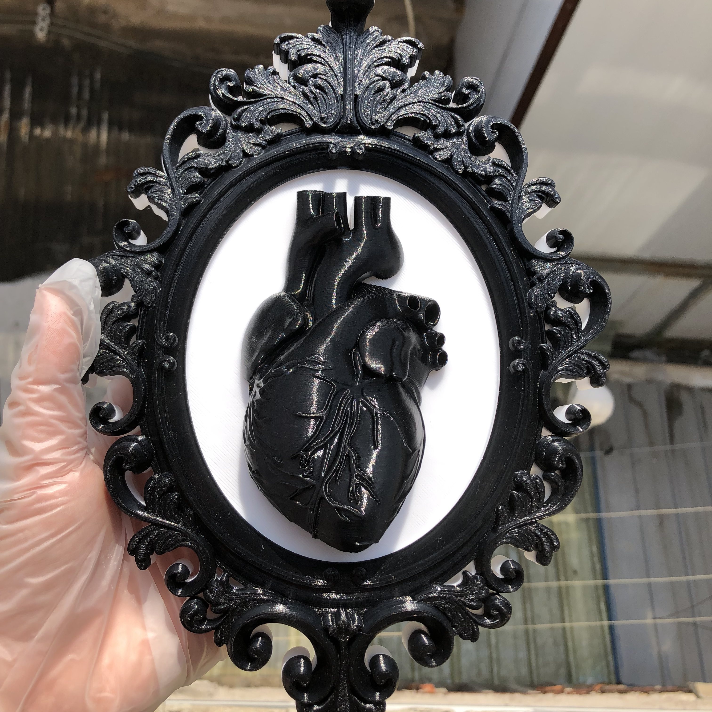 Heart Photo Frame Wall Art Dec - مراجعة Resin Art Gift For Anniversary وسعره