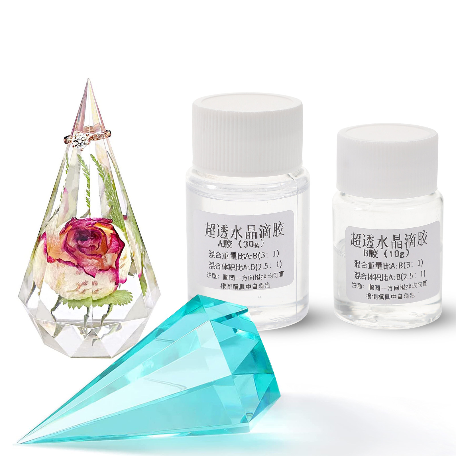 2Sets Transparent Epoxy Resin  - مراجعة Resin Art And Jewelry وسعره