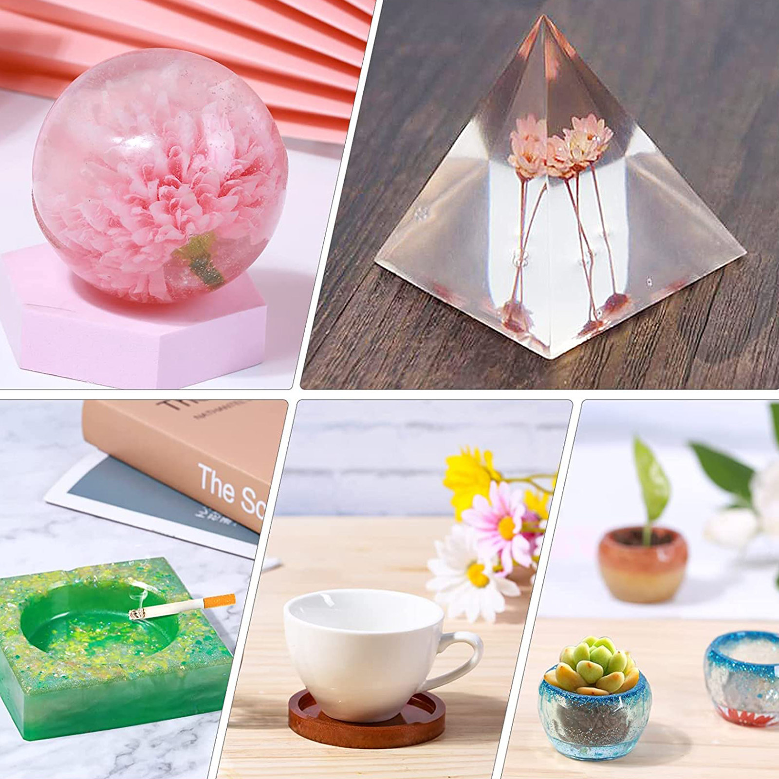 2Sets Transparent Epoxy Resin  - مراجعة Resin Art And Jewelry وسعره