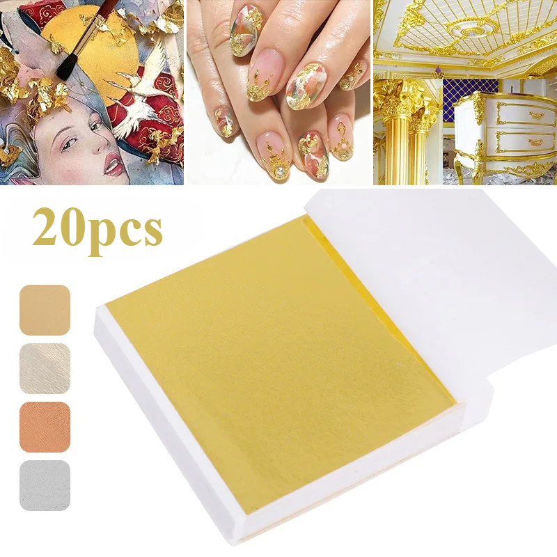 20 Pcs Gold Leaf Sheets: Versa - مراجعة Resin Art Gift For Anniversary وسعره