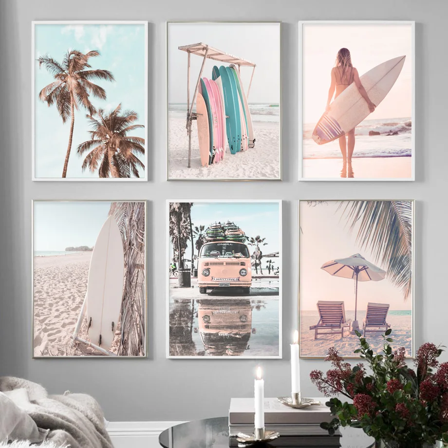 Sunny Beach Bus Surf Palm Tree - مراجعة Resin Art Aesthetic وسعره