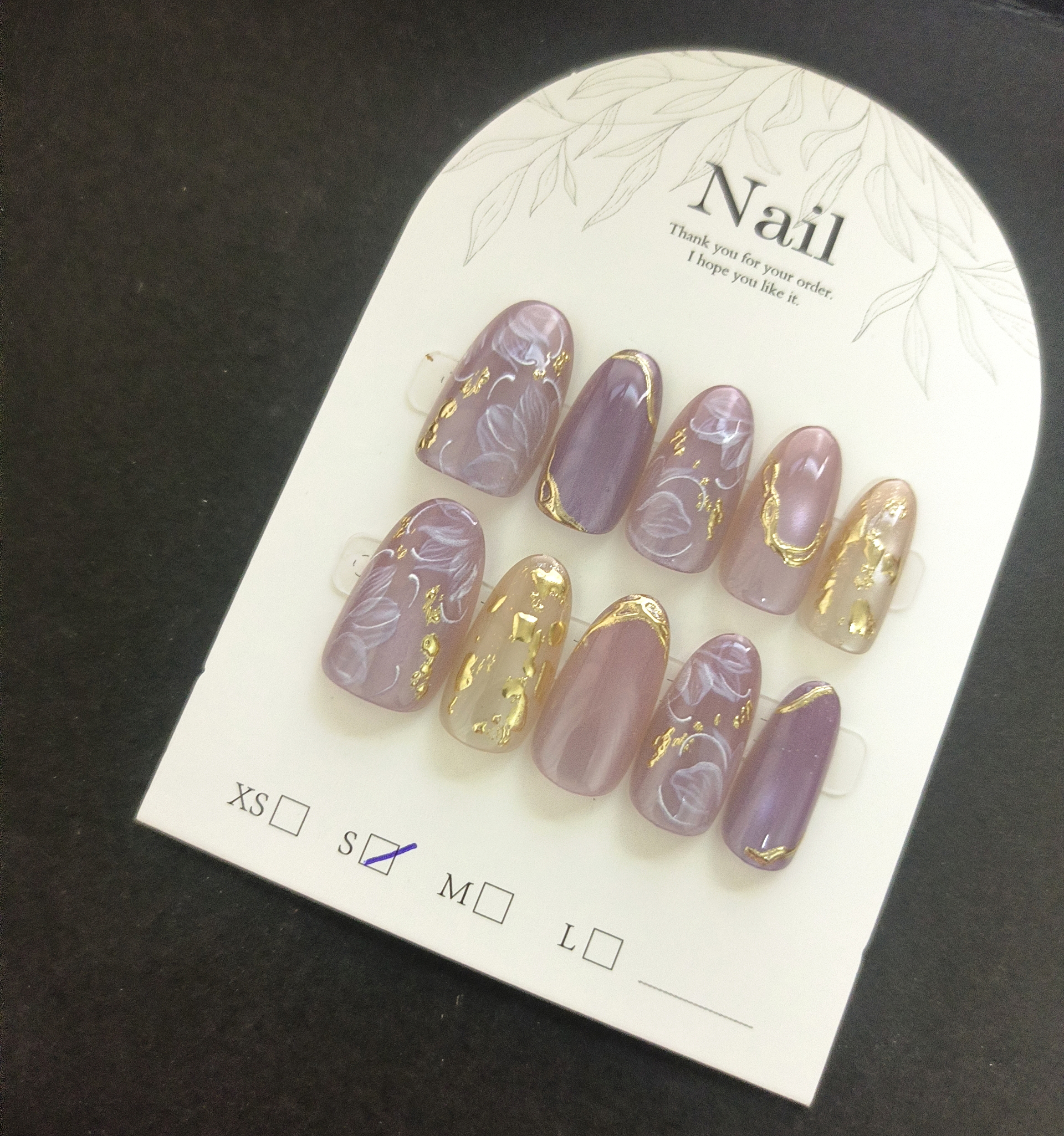 10pcs Handmade Press On Nails  - مراجعة Resin Art Flower وسعره