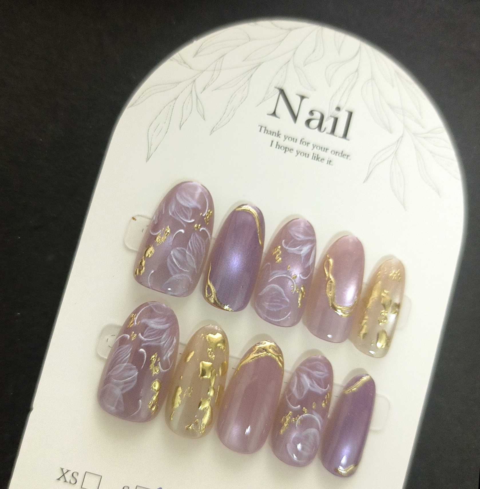 10pcs Handmade Press On Nails  - مراجعة Resin Art Flower وسعره