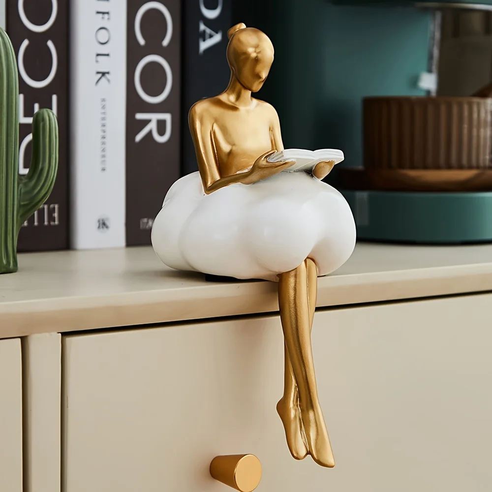 Cloud Girl Sculpture Abstract  - مراجعة Resin Art Aesthetic وسعره