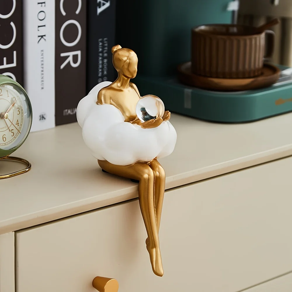 Cloud Girl Sculpture Abstract  - مراجعة Resin Art Aesthetic وسعره