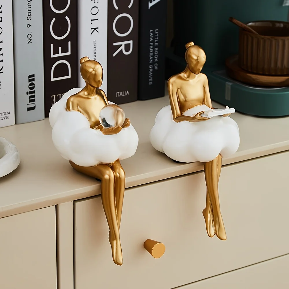 Cloud Girl Sculpture Abstract  - مراجعة Resin Art Aesthetic وسعره