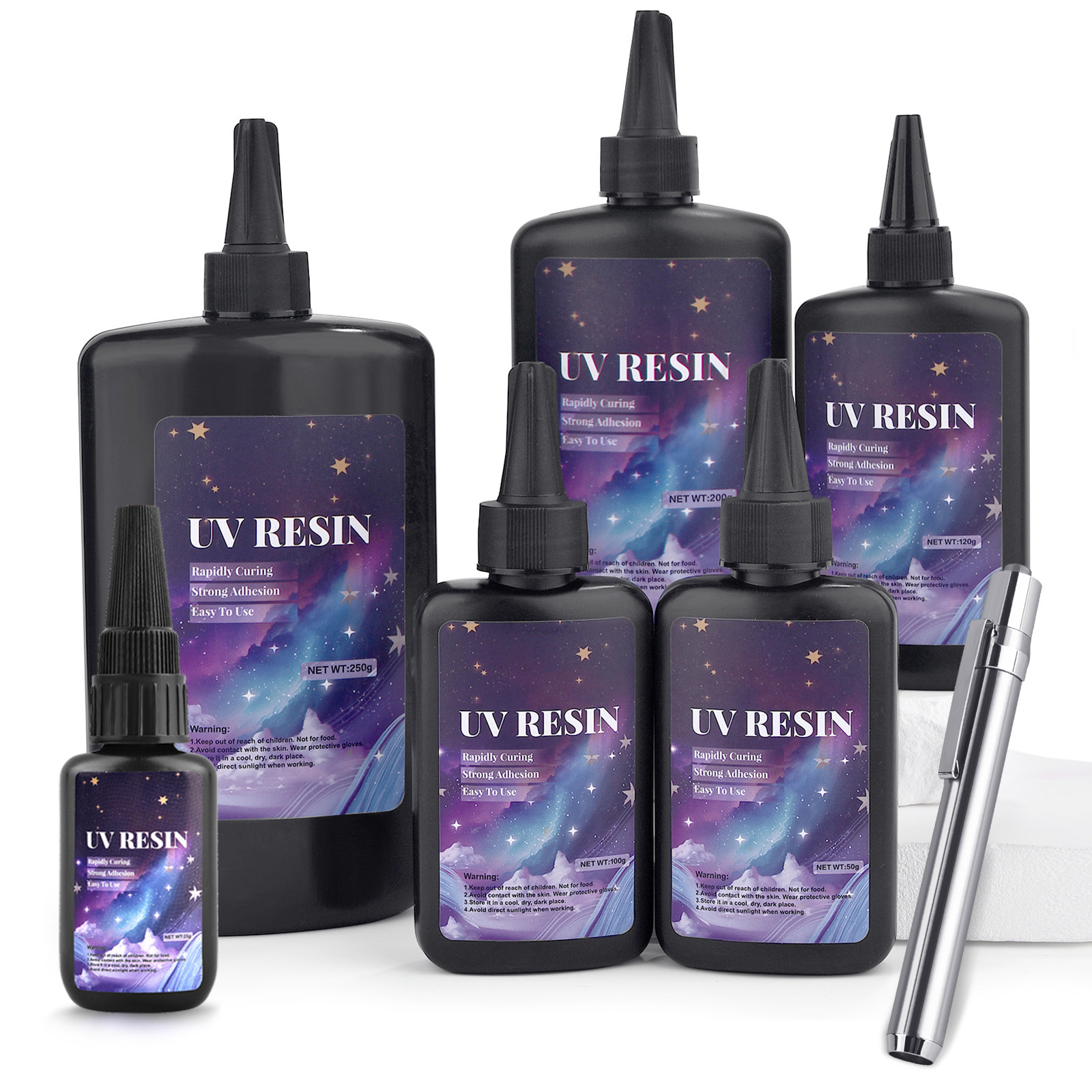 25/50/100/120/200/250g UV Fix  - مراجعة Resin Art Uv Light وسعره