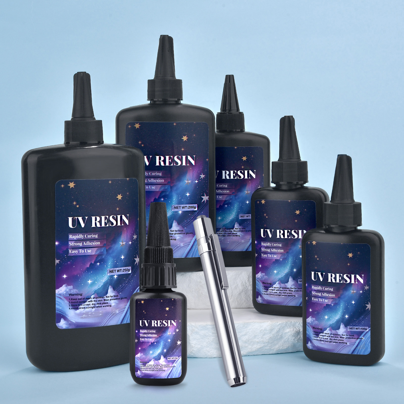 25/50/100/120/200/250g UV Fix  - مراجعة Resin Art Uv Light وسعره