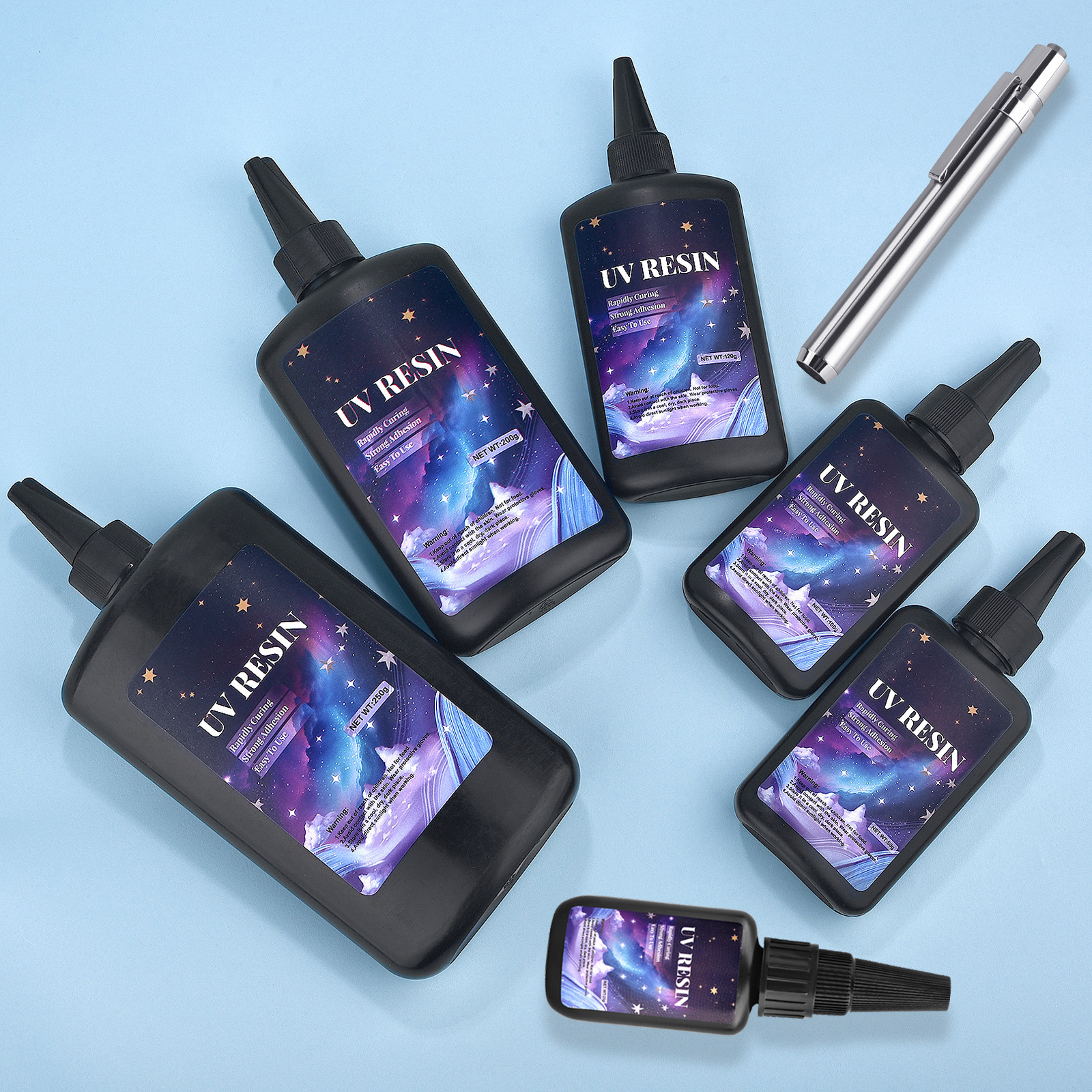 25/50/100/120/200/250g UV Fix  - مراجعة Resin Art Uv Light وسعره