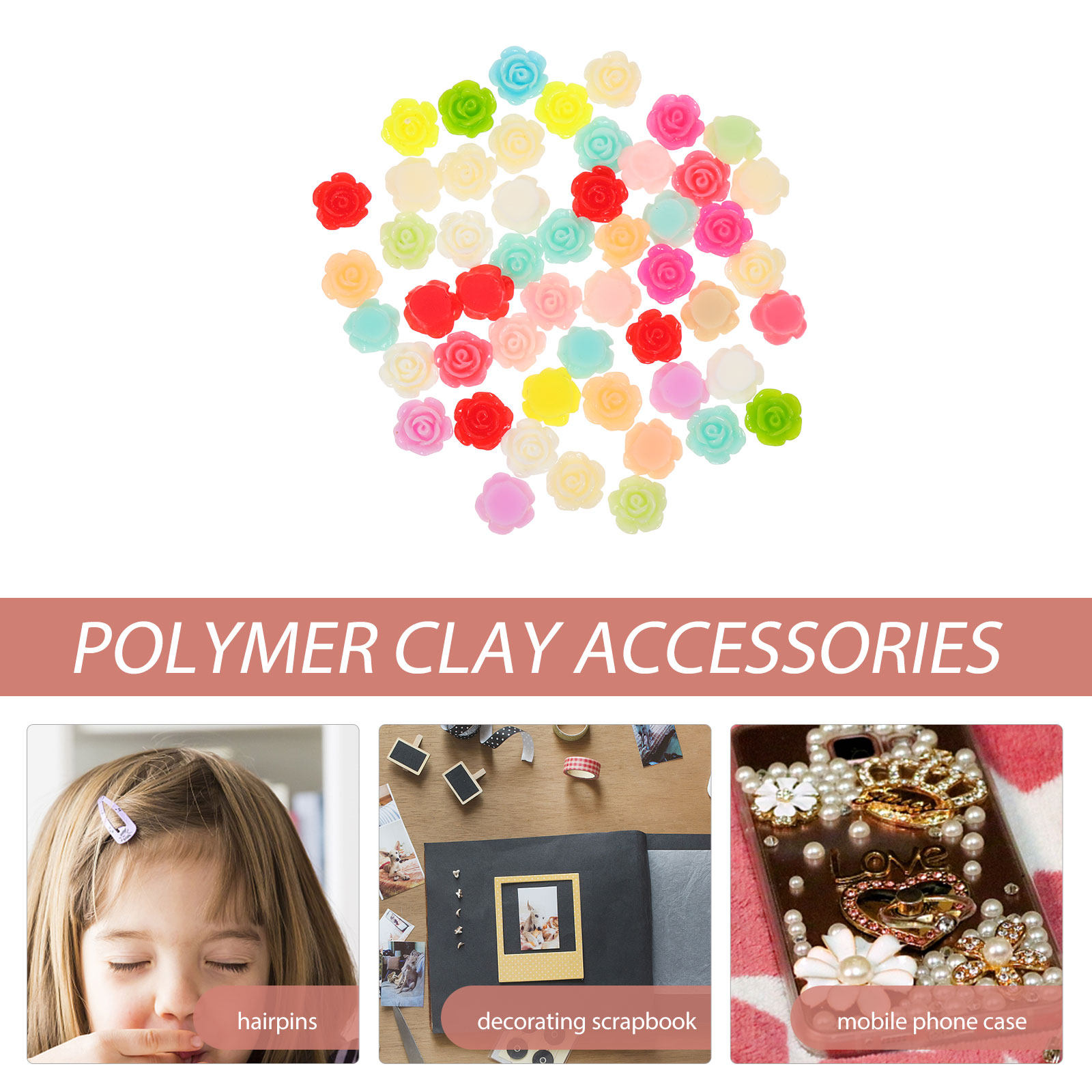 50Pcs Rose Flower Resin Decors - مراجعة Resin Art And Jewelry وسعره