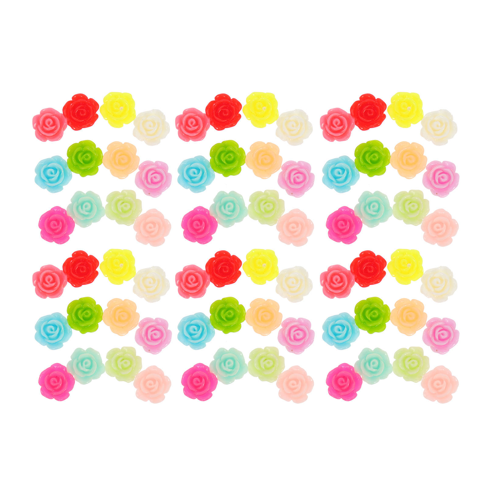 50Pcs Rose Flower Resin Decors - مراجعة Resin Art And Jewelry وسعره