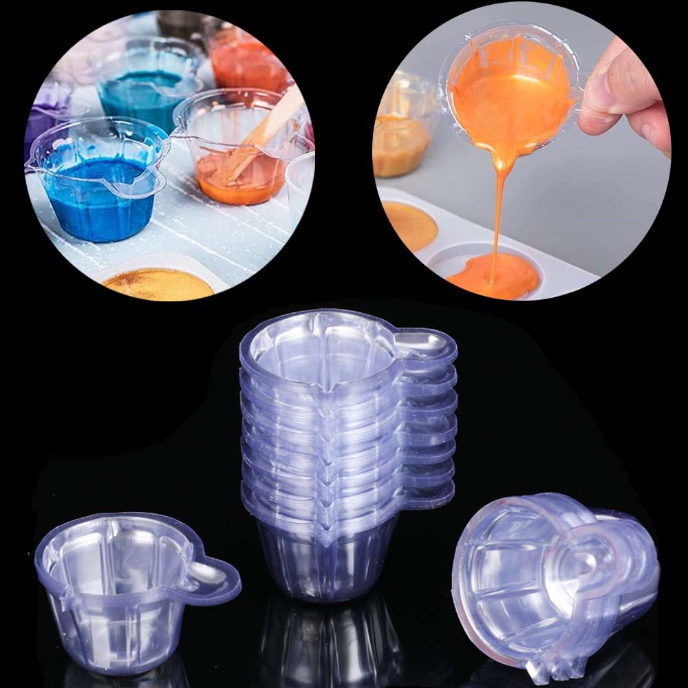 10/20/50/100Pcs 40ML Plastic D - مراجعة Resin Mixing Cup وسعره