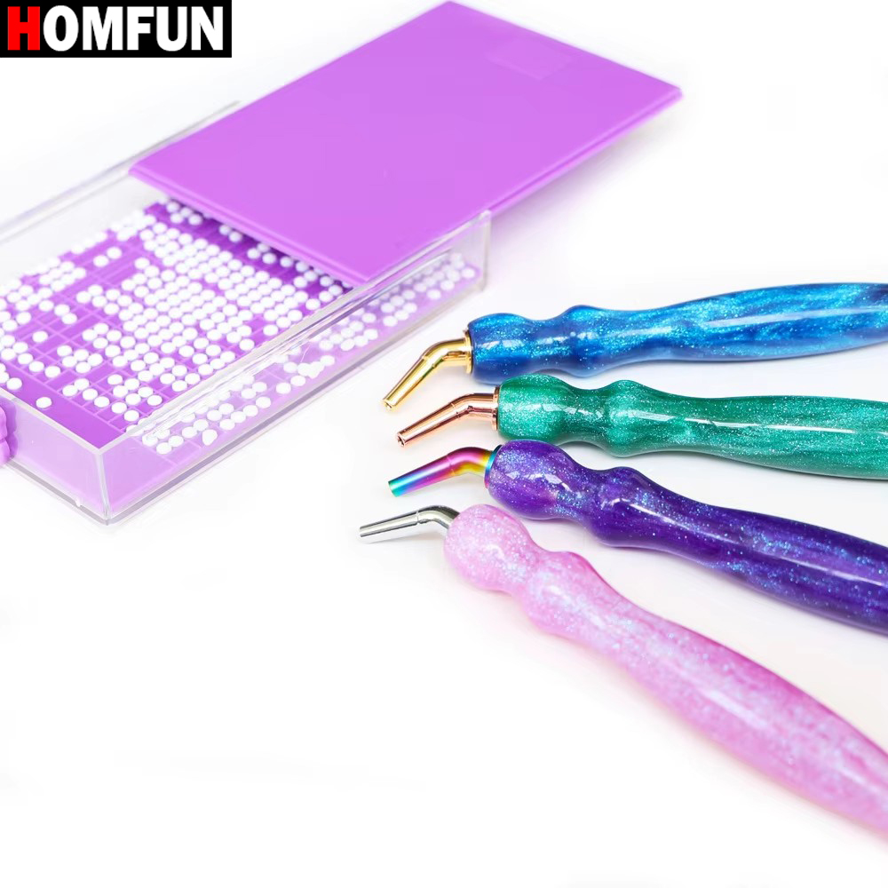 HOMFUN 5D Diamond Painting Pen - مراجعة Resin Art Purple وسعره