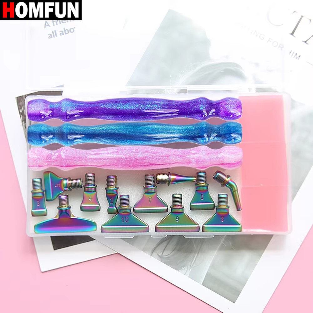 HOMFUN 5D Diamond Painting Pen - مراجعة Resin Art Purple وسعره