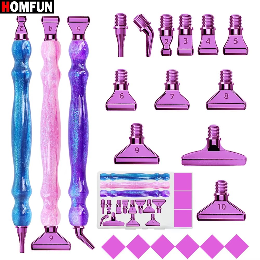 HOMFUN 5D Diamond Painting Pen - مراجعة Resin Art Purple وسعره