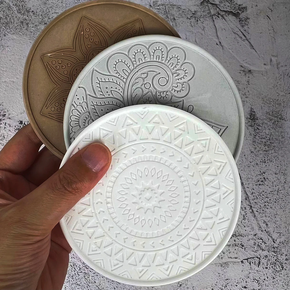 Mandala Round Coaster Resin Si - مراجعة Coaster Mold Square وسعره