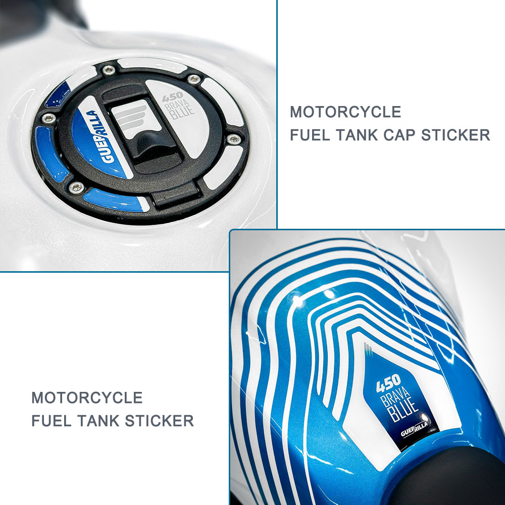 for Enfield Guerrilla 450 Moto - مراجعة Resin Art Sticker وسعره