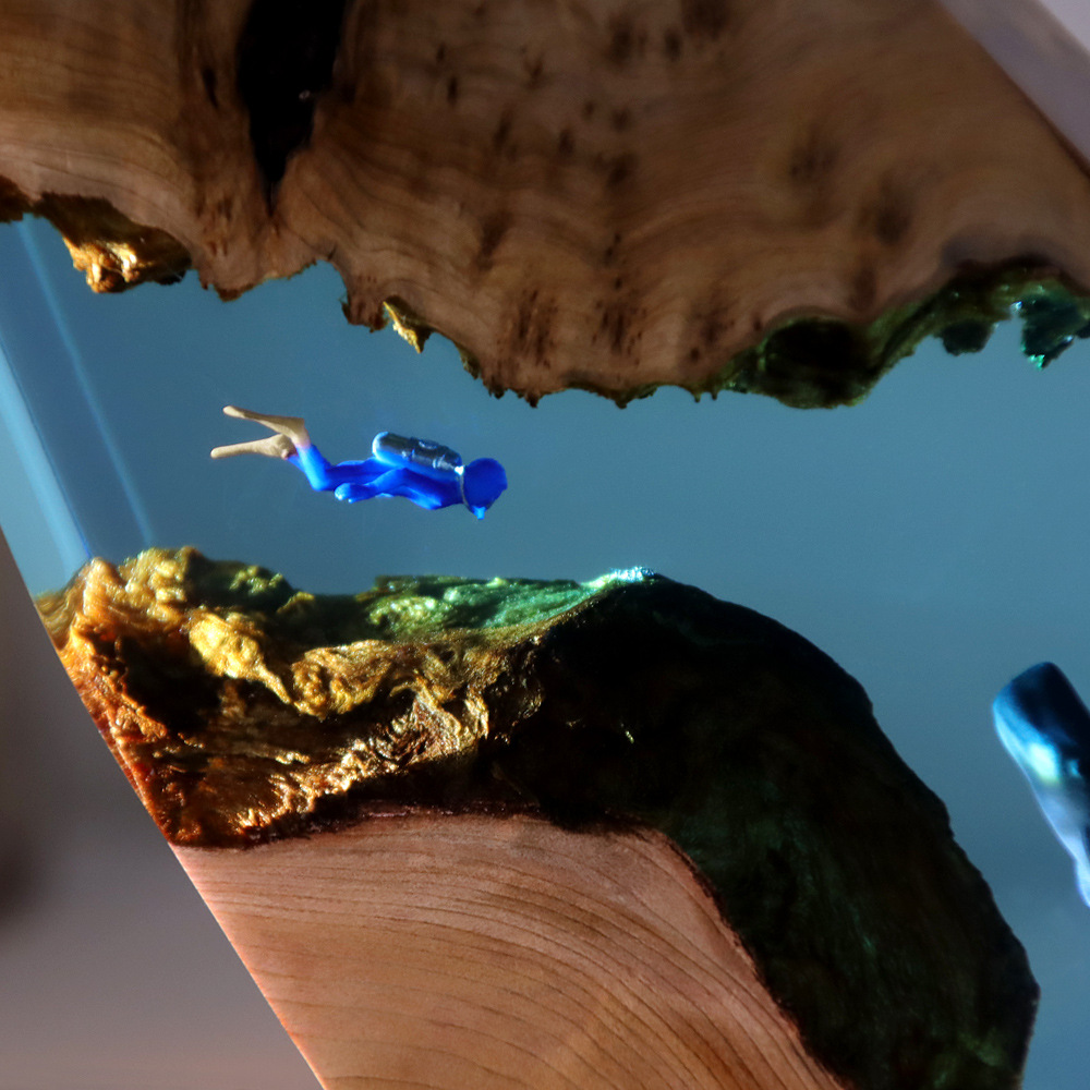 New Underwater Cave Whale Dive - مراجعة Resin Art Gift For Anniversary وسعره