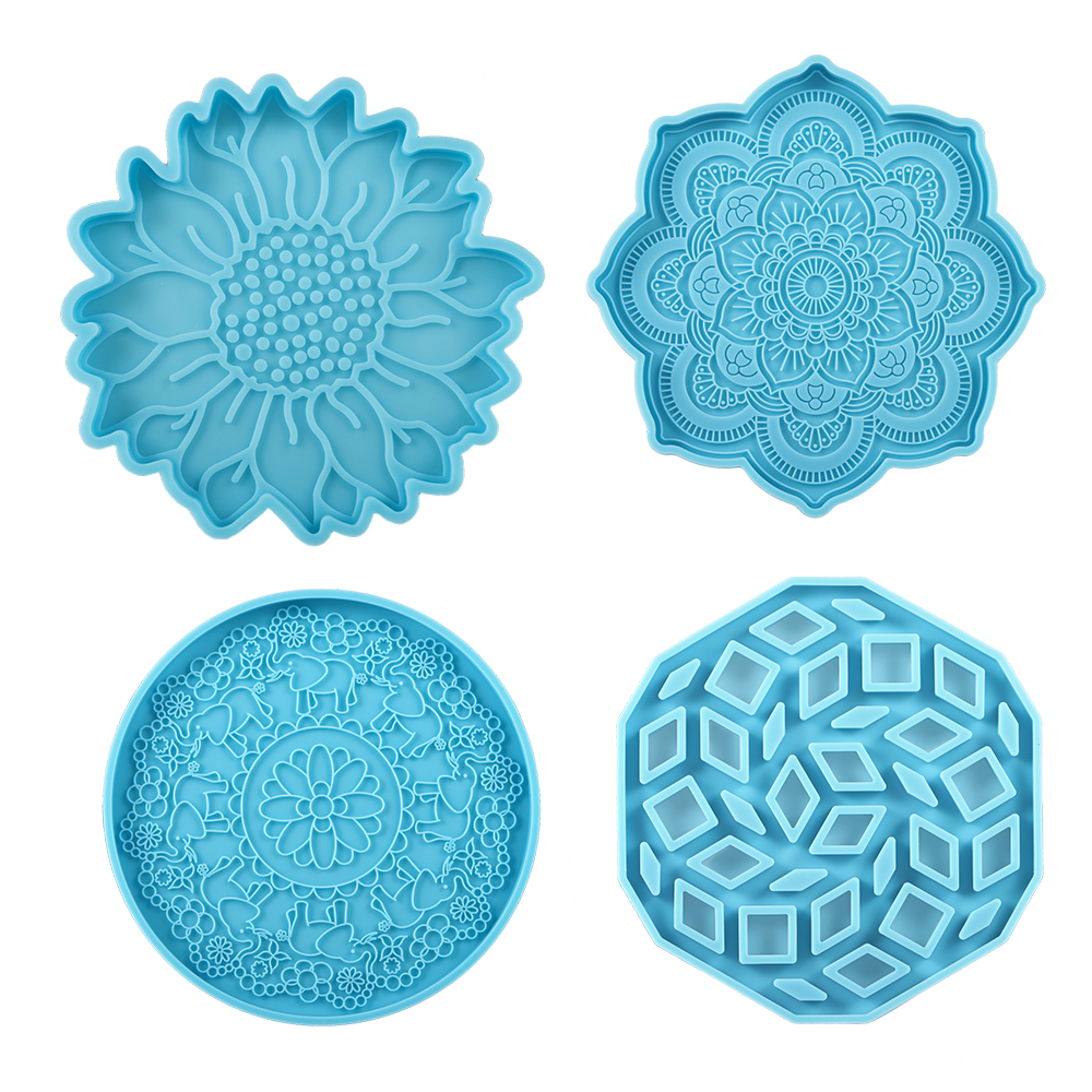 Mandala Coaster Silicone Mold  - مراجعة Coaster Mold Square وسعره